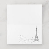 De Placement Carte Place Doodles Parisienne ou Carte Escort (Intérieur déplié)