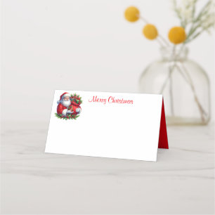 De Placement Carte Place du nom Père Noël Holiday