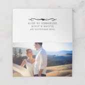 De Placement Carte Place Escort Mariage moderne (Extérieur déplié)