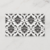 De Placement Carte Place Gold, Black, White Mariage damassé (Dos)