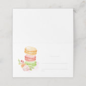 De Placement Carte Place Macarons Aquarelle (Extérieur déplié)