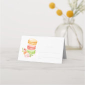 De Placement Carte Place Macarons Aquarelle (Devant)