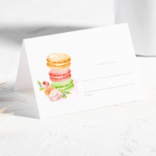 De Placement Carte Place Macarons Aquarelle