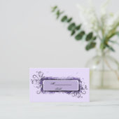 De Placement Carte Place Mariage Abstrait violet (Debout devant)