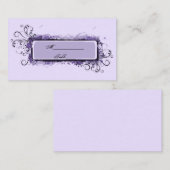 De Placement Carte Place Mariage Abstrait violet (Devant / Derrière)