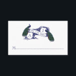 De Placement Carte Place Mariage bleu marine, Peacock Turquoise<br><div class="desc">Carte Place Mariage Peacock Turquoise bleue personnalisée avec les initiales monogrammes de la mariée et du marié. Parchemin vintage avec deux paons a le texte "M. et Mme" sur un arrière - plan blanc. Contactez luxuryweddinginvitations@gmail.com pour obtenir des commandes personnalisées ou de l'aide.</div>