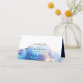 De Placement Carte Place Mariage Blue Gold (Dos)