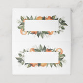 De Placement Carte Place Mariage Citrus Orange (Extérieur déplié)