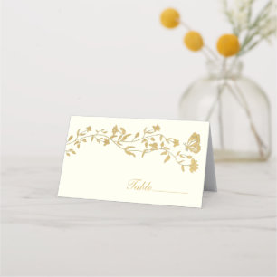 De Placement Carte Place Mariage Crème vintage
