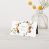 De Placement Carte Place Mariage Floral automne (Dos)