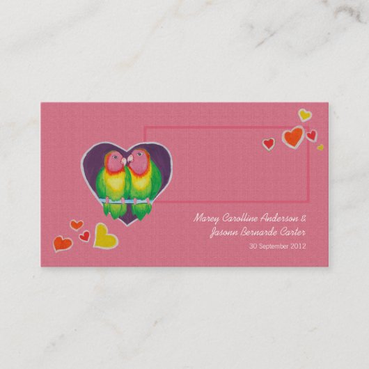 De Placement Carte Place Mariage Inséparable (Devant)