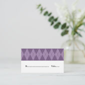 De Placement Carte Place Mariage Jacquard violet (Debout devant)