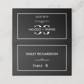De Placement Carte Place Mariage noir & blanc intemporelle (Extérieur déplié)