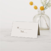 De Placement Carte Place Mariage Or moderne (Devant)