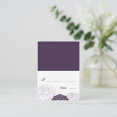 De Placement Carte Place Mariage Plié Jardin rose - Violet (Debout devant)