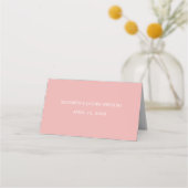 De Placement Carte Place Mariage rose Elizabeth Pink (Dos)