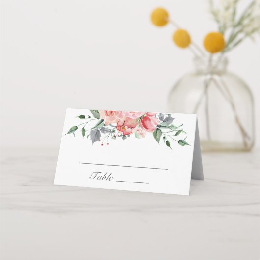 De Placement Carte Place Mariage rose Elizabeth Pink (Devant)