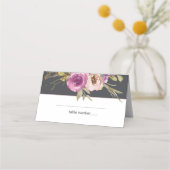 De Placement Carte Place Mariage rose pourpre Dusty (Devant)