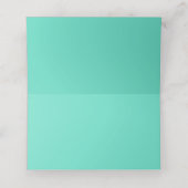 De Placement Carte Place Mariage turquoise Peonies (Intérieur déplié)
