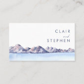 De Placement Carte Place Mariage Winter Mountain (Dos)