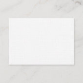 De Placement Carte Place Monogramme Orange Whimsical Flourd (Dos)