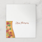 De Placement Carte Place Nom Thanksgiving (Extérieur déplié)
