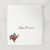 De Placement Carte Place Nom Thanksgiving (Extérieur déplié)