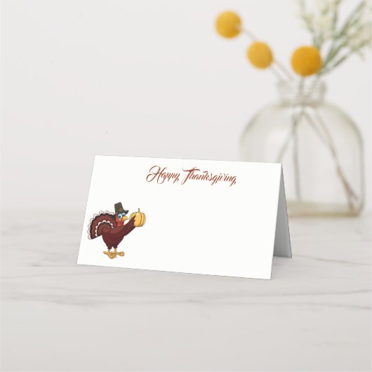 De Placement Carte Place Nom Thanksgiving (Devant)