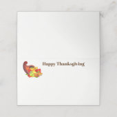 De Placement Carte Place Nom Thanksgiving (Extérieur déplié)