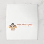 De Placement Carte Place Nom Thanksgiving (Extérieur déplié)