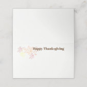 De Placement Carte Place Nom Thanksgiving (Extérieur déplié)