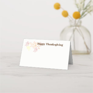 De Placement Carte Place Nom Thanksgiving