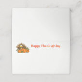 De Placement Carte Place Nom Thanksgiving (Extérieur déplié)