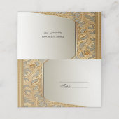 De Placement Carte Place Ornat Or Moderne (Extérieur déplié)