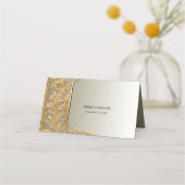 De Placement Carte Place Ornat Or Moderne (Dos)