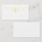 De Placement Carte Place Ornementale Jaune v2 (Devant / Derrière)