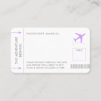 Carte Place Pass Embarquement Lilac Purple
