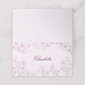De Placement Carte Place Pink Toile pliée (Extérieur déplié)
