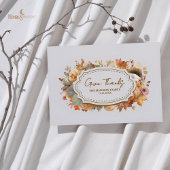 De Placement Carte Place Plat Thanksgiving Florals Muet