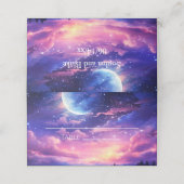 De Placement Carte Place pliée Mariage Pleine lune céleste (Extérieur déplié)