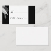De Placement Carte Place Plumes Blanches (Devant / Derrière)