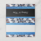 De Placement Carte Place pour la collection Denim & Diamonds (Extérieur déplié)