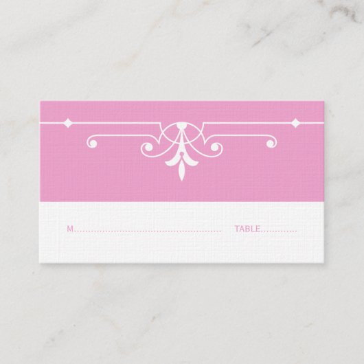 De Placement Carte Place Rose Fancy (Devant)
