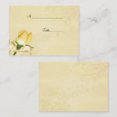 De Placement Carte Place RoseTable Jaune (Devant / Derrière)