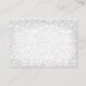 De Placement Carte Place Table violet et argent - Mariage (Dos)