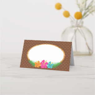 De Placement Carte pliée Luau Tropicale