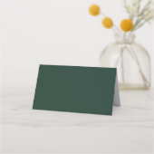 De Placement Carte r.s.v.p Emerald green damask pattern (Dos)