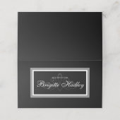 De Placement Carte r.s.v.p noir et blanc (Extérieur déplié)