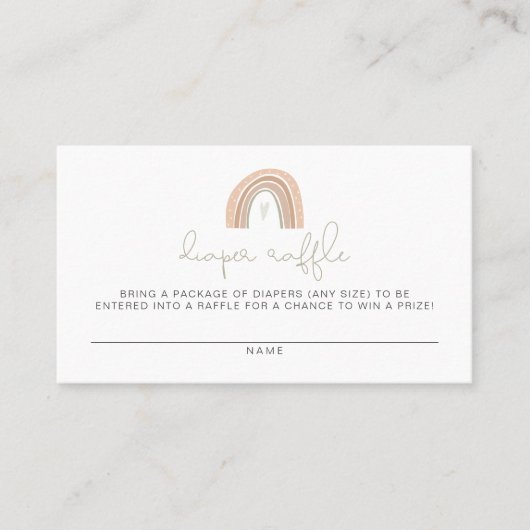 De Placement Carte Raffin GITA Pastel Rainbow Diaper (Devant)