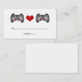 De Placement Carte Red Cute Gamer Place (Devant / Derrière)